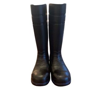 Shoe Crew Unisex Rain Boots Waterproof Work Boots W/ Blue‎ Trim Size EU 38